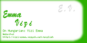 emma vizi business card